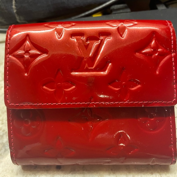 Louis Vuitton Red Vernis Patent Leather Elise Wallet - Picture 6 of 6